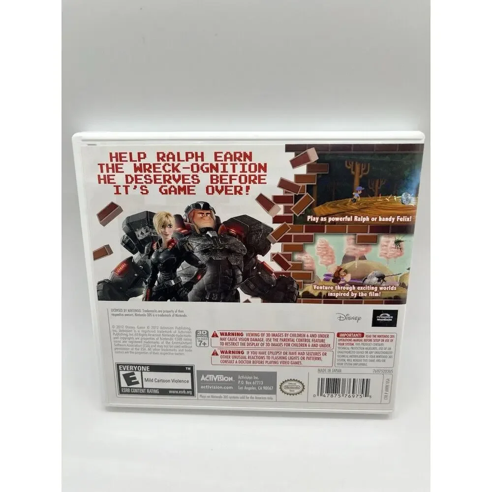 Wreck-It Ralph Nintendo 3DS, 2012) Tested Complete In Box CIB - Picture 6 of 6